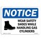 Signmission OSHA Sign, Wear Shoes While Handling With Symbol, 24in X 18in Rigid Plastic, 24" W, 18" H, Landscape OS-NS-P-1824-L-19014 - alternate 1